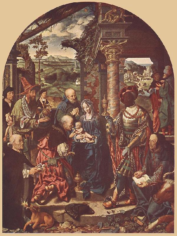 CLEVE, Joos van Adoration of the Magi sdf Sweden oil painting art